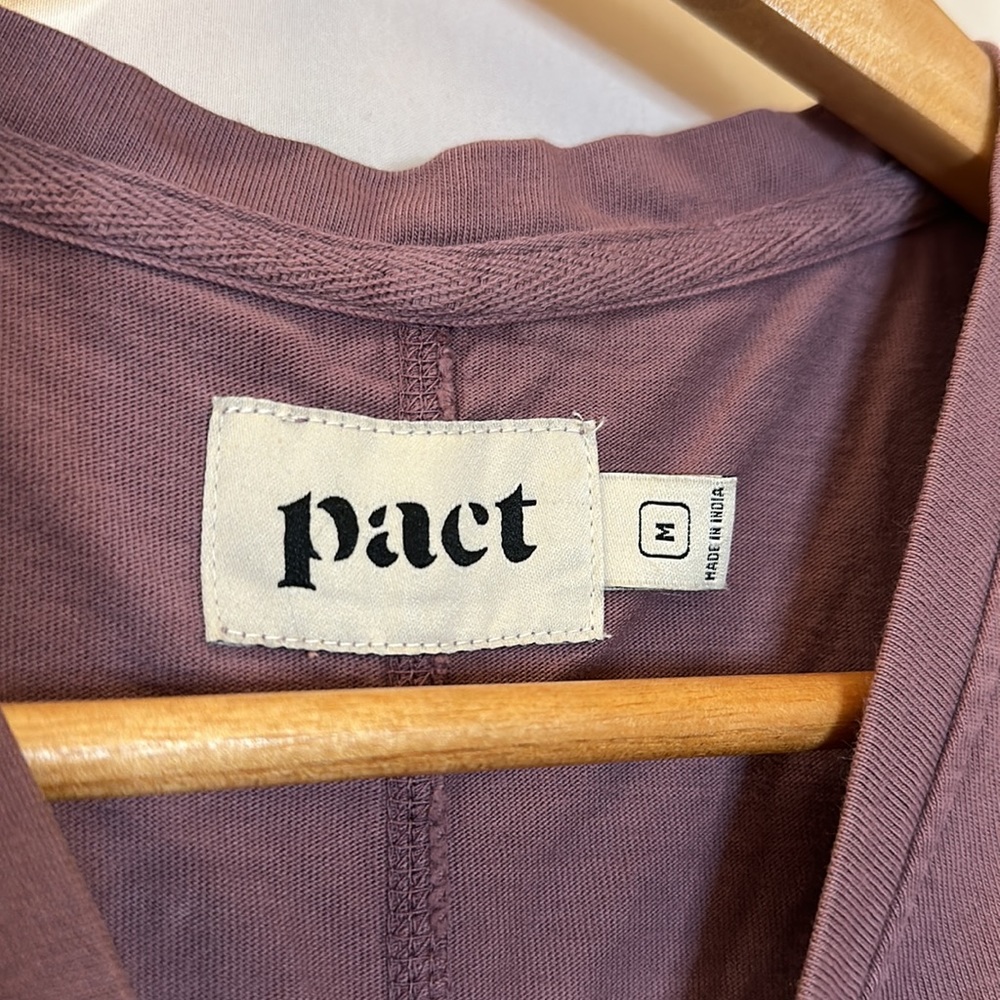 Pact Women's Sleeveless Pocket Tank - Dusty Plum - Picture 3 of 5